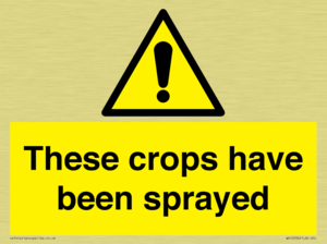These crops have been sprayed